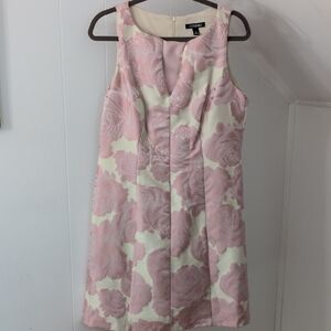 Roz & Ali Blush and Cream Floral Mini Dress